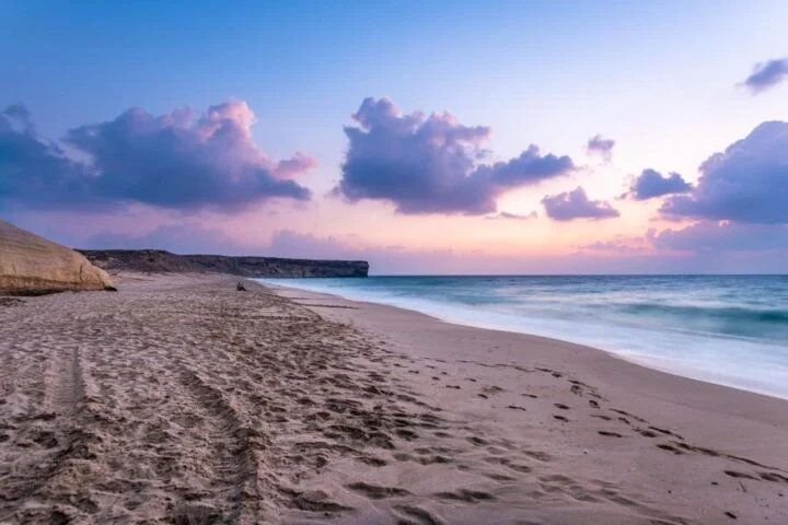 Ras Al Jinz Turtle Reserve nature-focused accommodation near Oman’s turtle nesting beaches, with Carapace rooms and eco-tents